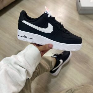 Nike Air Force One Black White Hombre